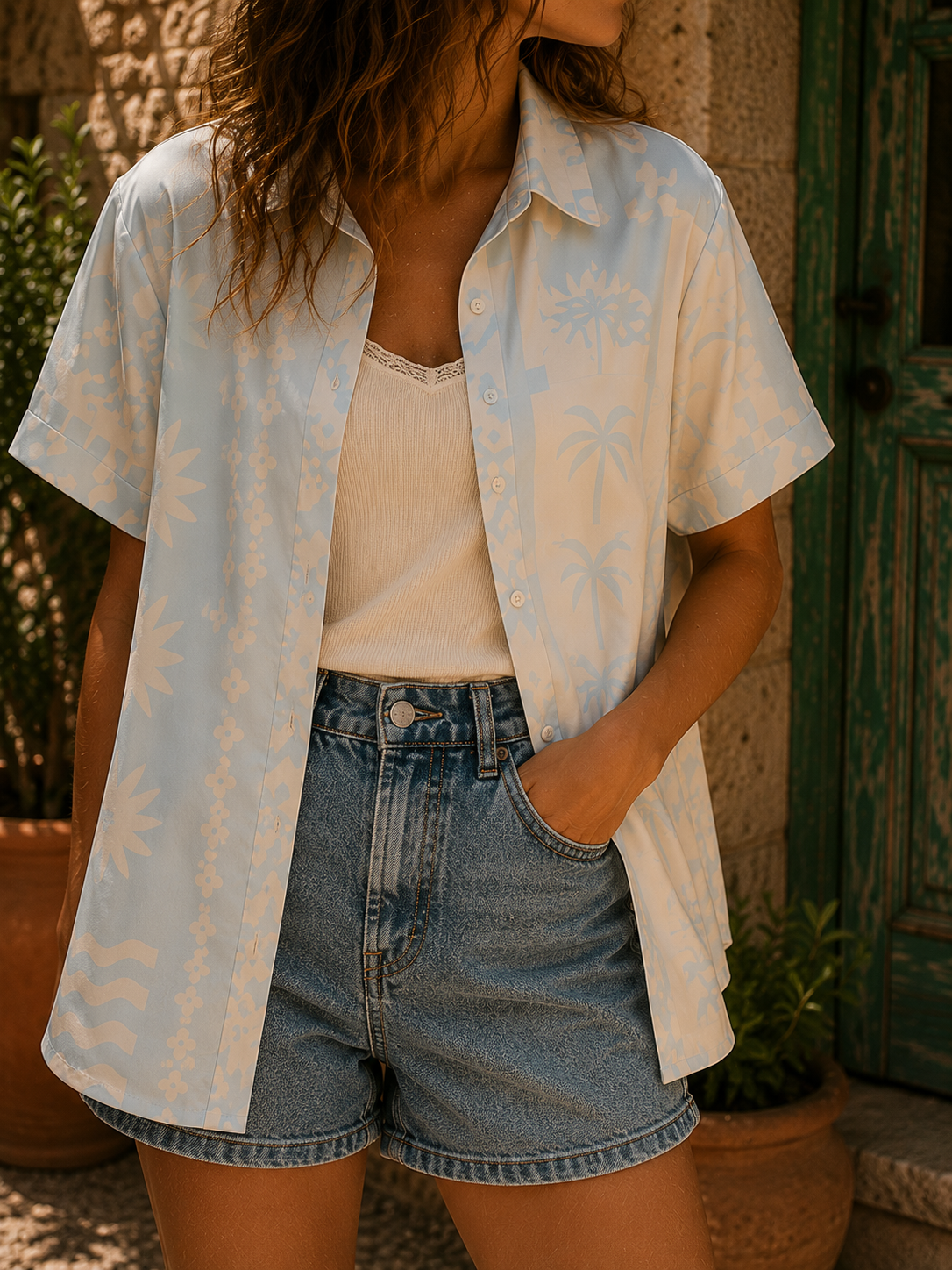 Chemise Palmy - Bleu