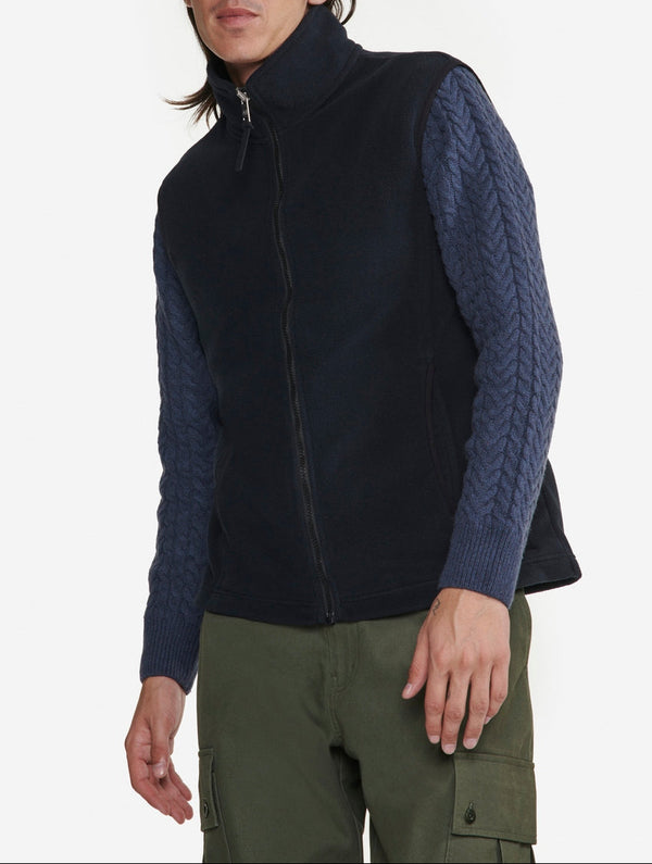 Polaire Sans Manches - Noir - Homme