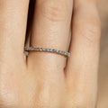 Anillo “Tour Luminoso Completo” D0.4/39 – Oro Blanco 375/1000