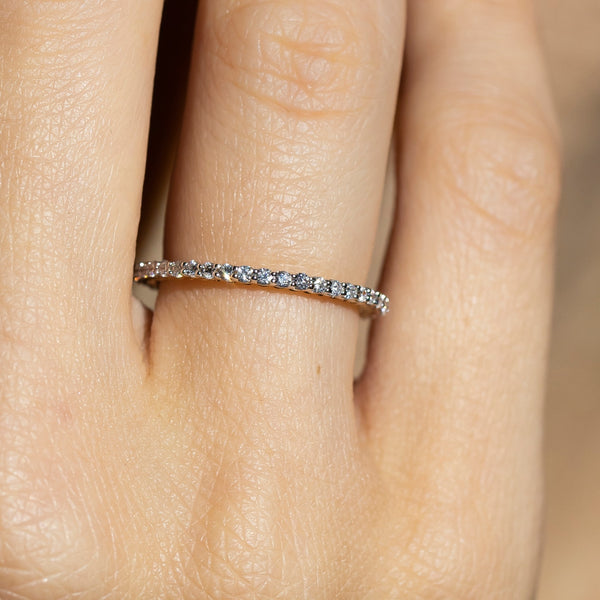 “Complete Luminous Tour” Ring D0.4/39 – 375/1000 White Gold