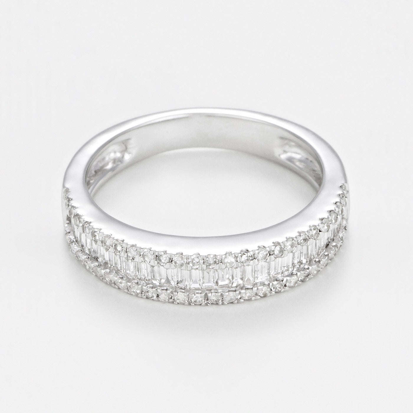 Anillo "Marabella" D0.63/81 - Oro blanco 375/1000