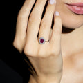 "Aqaba" Ring D0.27/36 R1.06/1 - 375/1000 White Gold