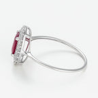 "Aqaba" Ring D0.27/36 R1.06/1 - 375/1000 White Gold
