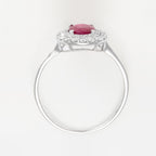 "Aqaba" Ring D0.27/36 R1.06/1 - 375/1000 White Gold
