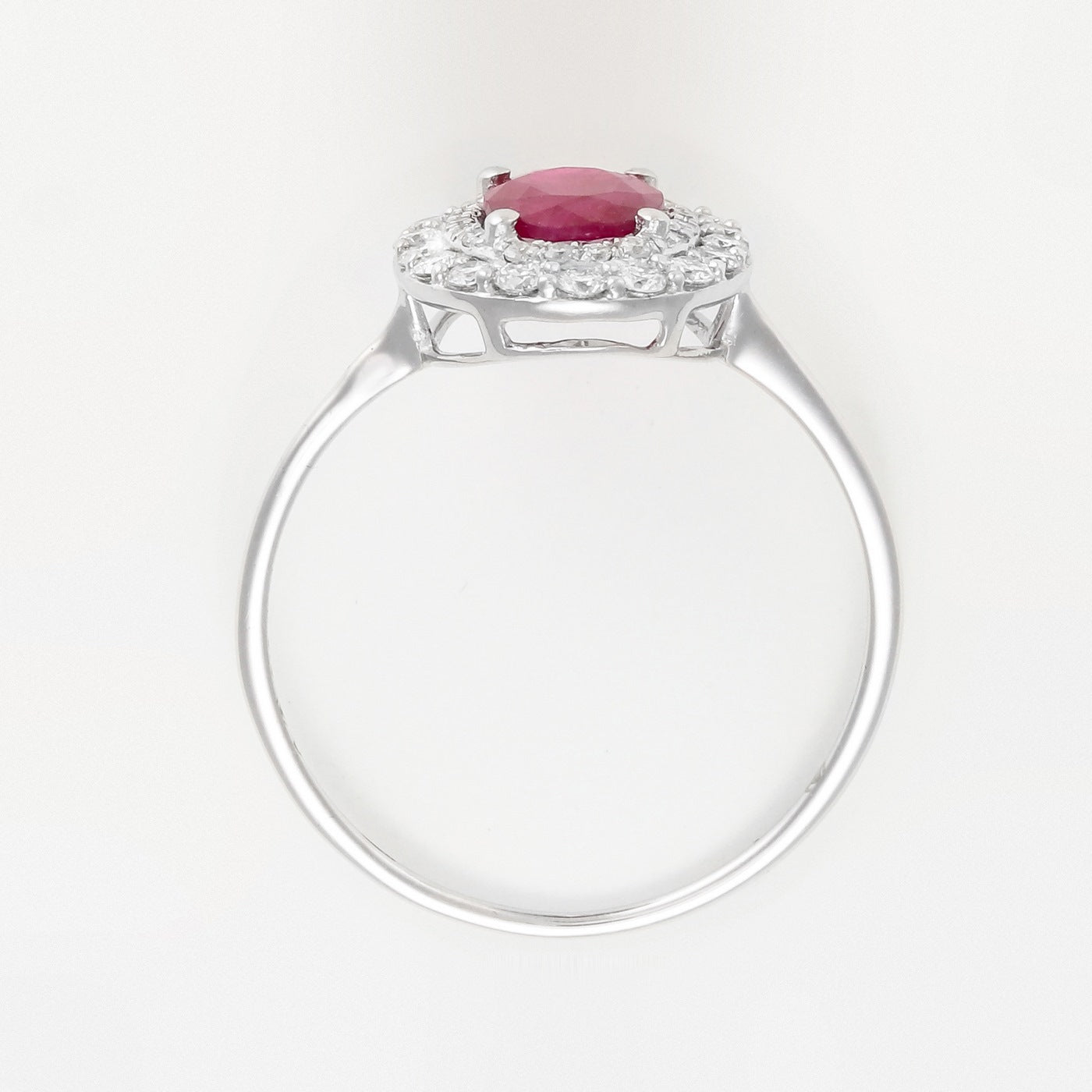 "Aqaba" Ring D0.27/36 R1.06/1 - 375/1000 White Gold