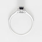 "Courtesy" Ring D0.14/36 Sapphire 0.6 - 375/1000 White Gold