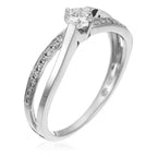 Bague "Joli Solitaire" Diamants 0,07/18 & 0,20/1