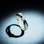 "Joli Solitaire" Diamond Ring 0.07/18 + 0.20/1 - 375/1000 Yellow Gold
