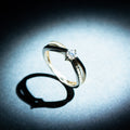 "Joli Solitaire" Diamond Ring 0.07/18 + 0.20/1 - 375/1000 Yellow Gold