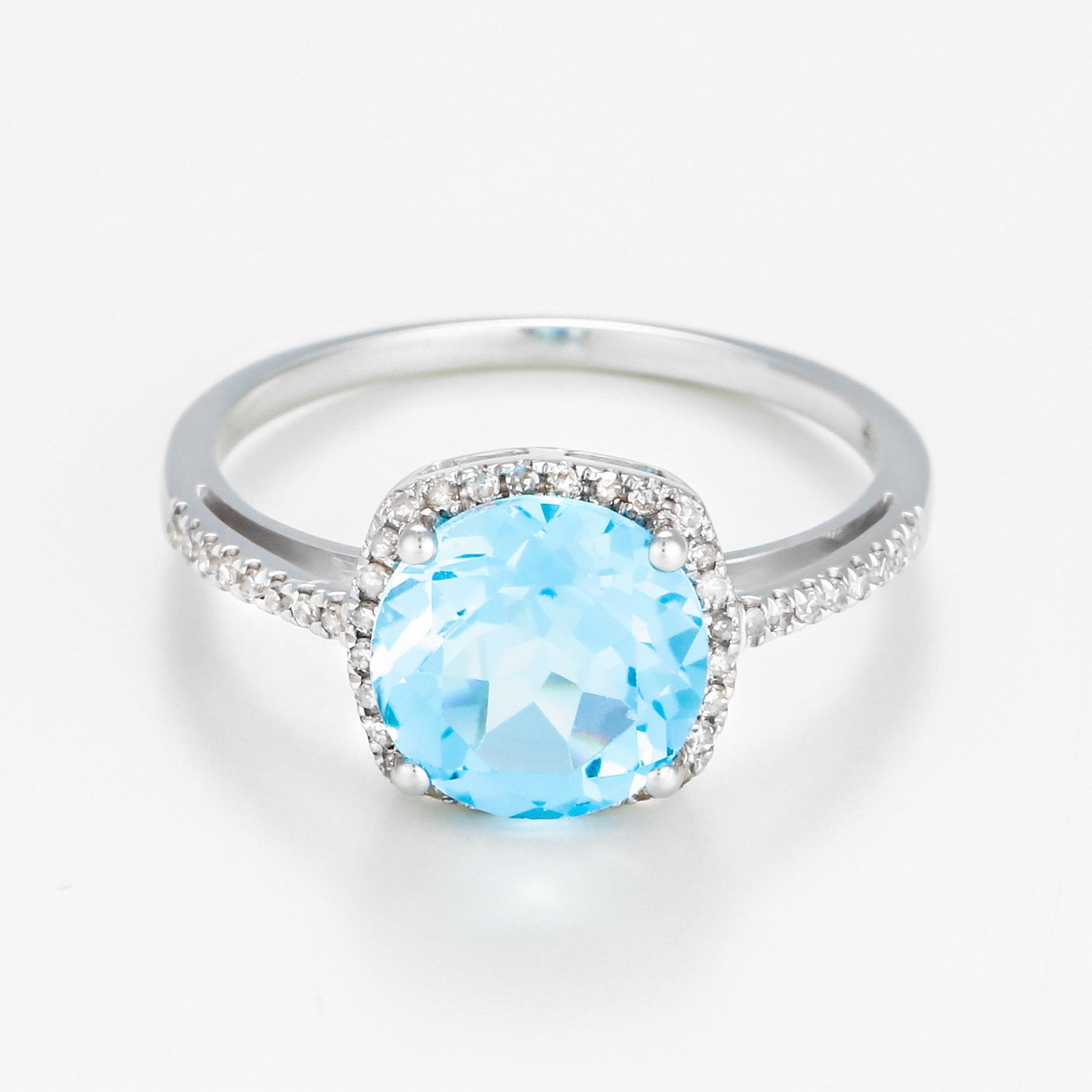 Anillo "Rio Grande" D0.22Ct/42 Gam 2Ct - Oro blanco 375/1000
