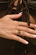 "Rio Grande" Ring with 0.22Ct/42 Diamonds - 375/1000 Yellow Gold