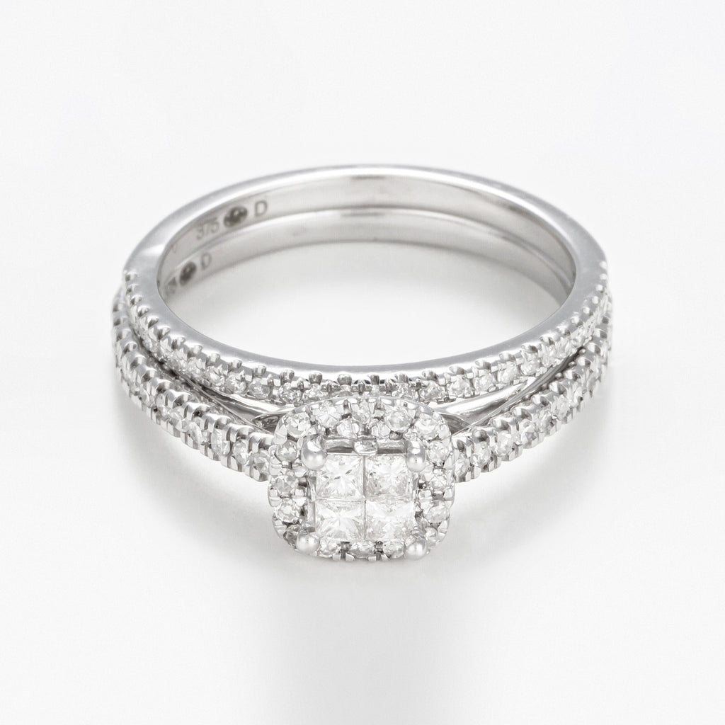 Bague "Brillant Duo" Diamants 0,52/73