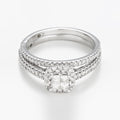 Bague "Brillant Duo" Diamants 0,52/73