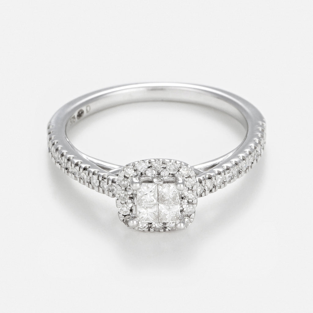 Bague "Brillant Duo" Diamants 0,52/73