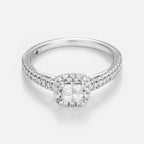 Bague "Brillant Duo" Diamants 0,52/73