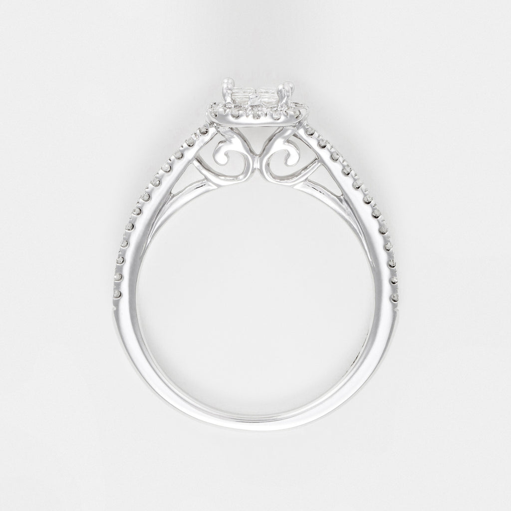 Bague "Brillant Duo" Diamants 0,52/73