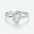 "Assa" Diamond Ring D 0.30/58 - 375/1000 White Gold