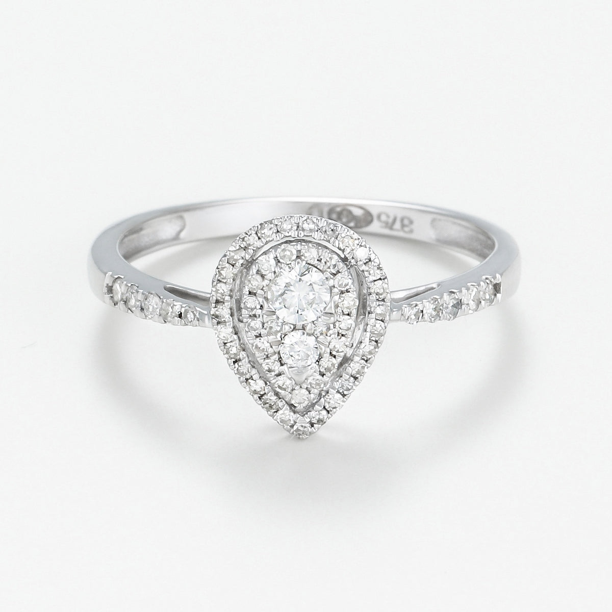 "Assa" Diamond Ring D 0.30/58 - 375/1000 White Gold