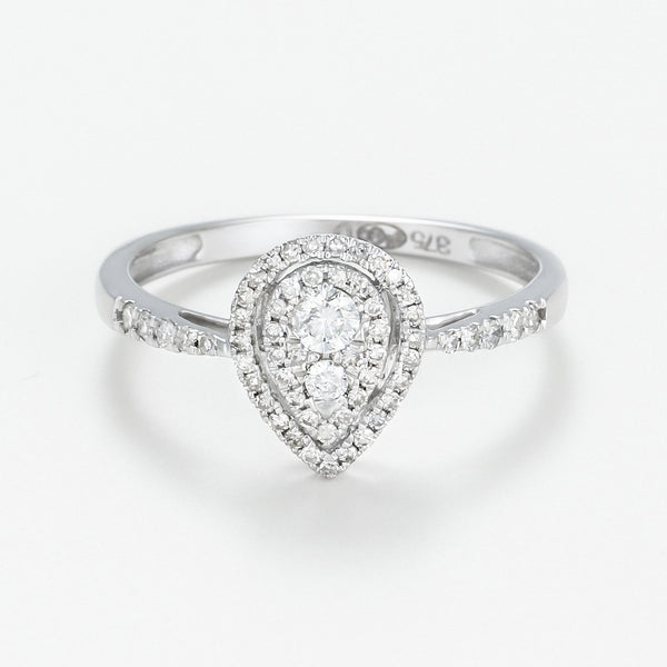 "Assa" Diamond Ring D 0.30/58 - 375/1000 White Gold