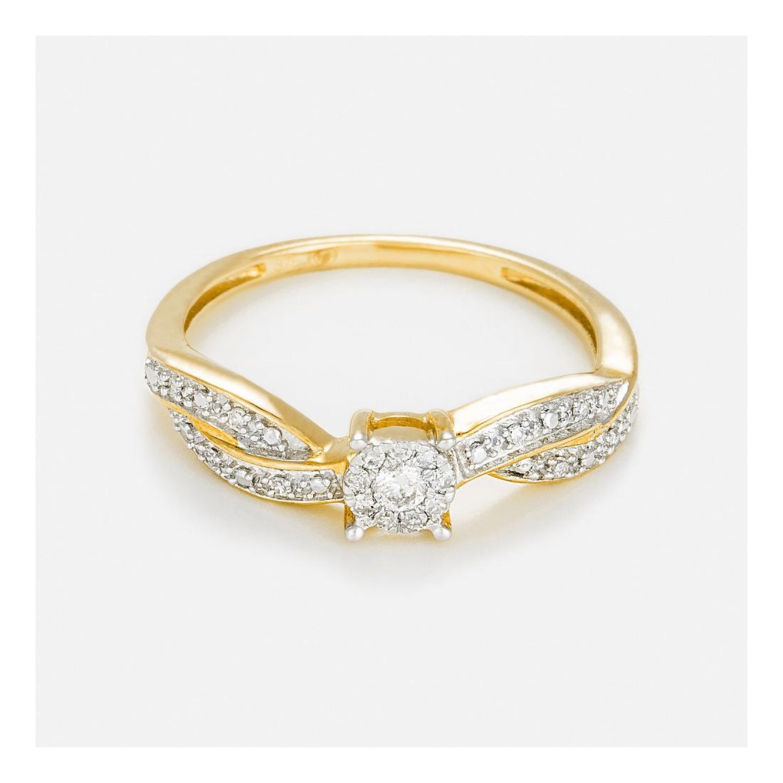 Bague "Eclat Joli" Diamant 0,12/18
