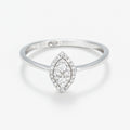 Anillo "Itzer" Diamantes D 0.15/32 - Oro blanco 375/1000