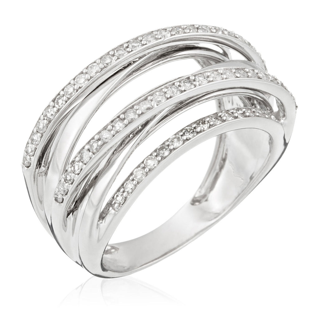 Anillo "Entrelacs Voltaire" D0.5/85 - Oro blanco 375/1000
