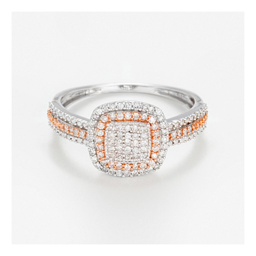 Bague "Carré Antique" Diamants 0,27Cts/89