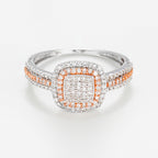 Bague "Carré Antique" Diamants 0,27Cts/89