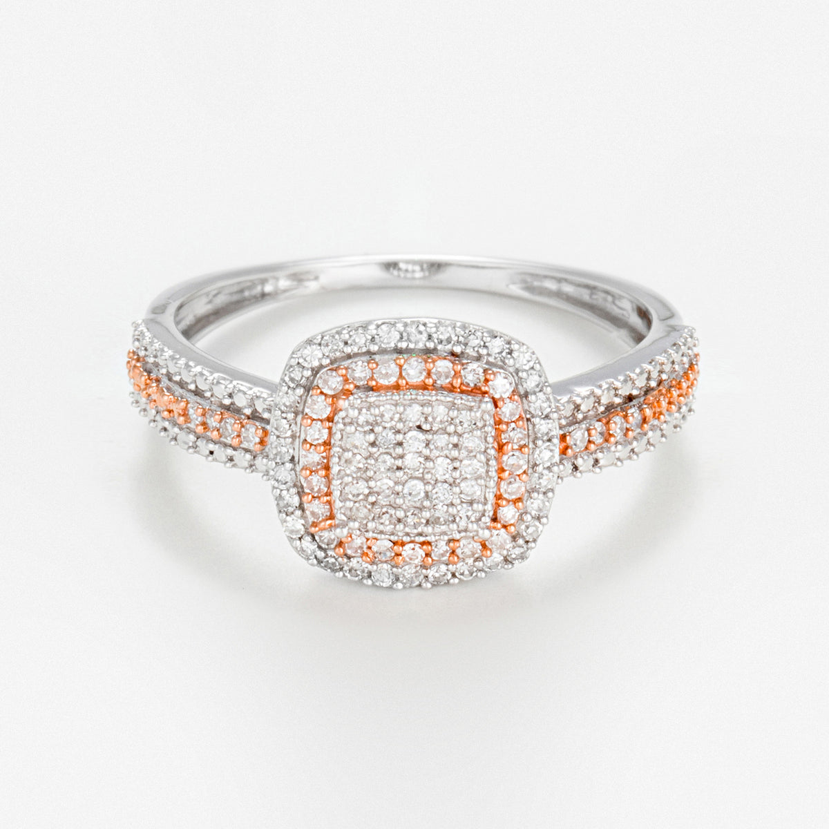 Bague "Carré Antique" Diamants 0,27Cts/89