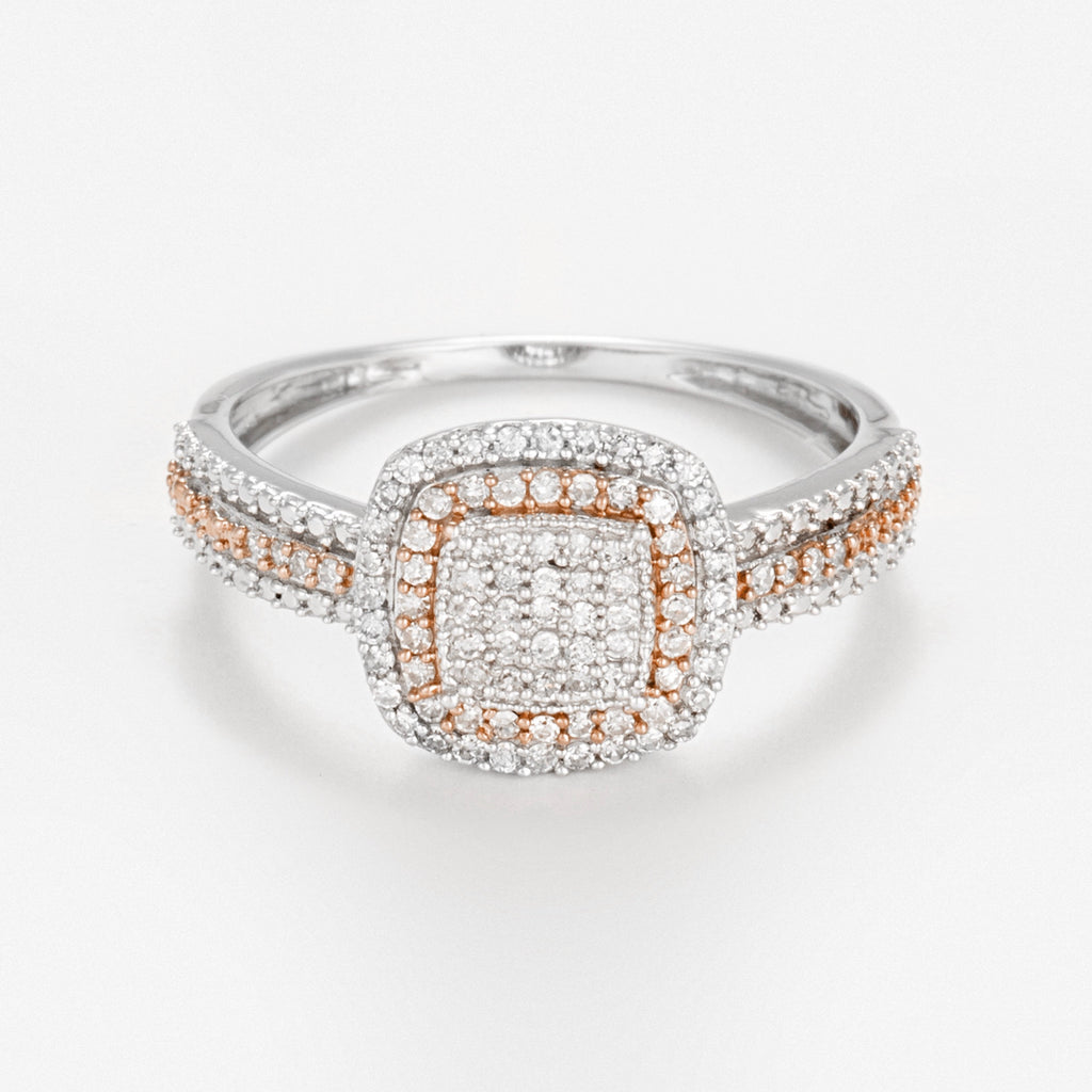 Anillo "Carré Antique" Diamantes 0,27 Cts/89