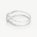 Anillo Duo Emboité “Magical Duo” D0.64Ct/108 – Oro blanco