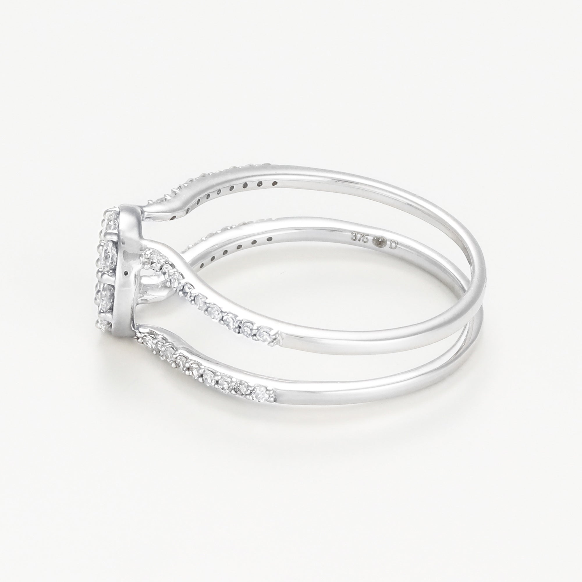 Anillo Duo Emboité “Magical Duo” D0.64Ct/108 – Oro blanco