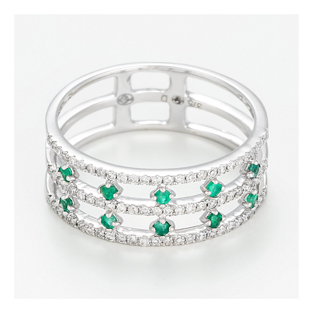 Bague Courone Des Emeraudes D0,23/78 E0,25/10