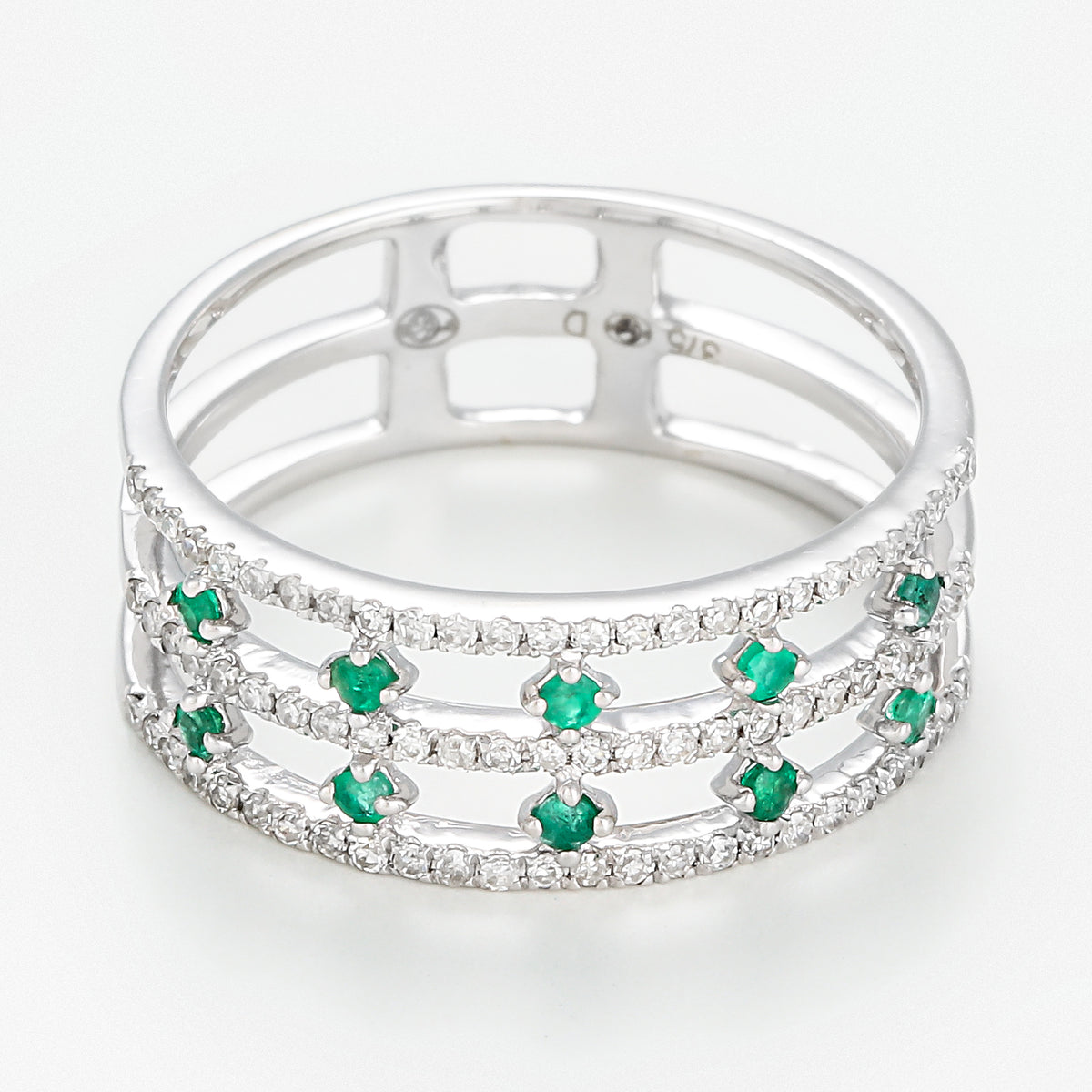 Bague Courone Des Emeraudes D0,23/78 E0,25/10