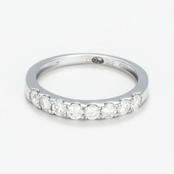 Anillo de diamantes "Rommani" D 0.50/8 - Oro blanco 375/1000