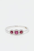 "Triodes" Ring D0.10/30 R0.32/3 - 375/1000 White Gold
