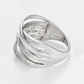 Anillo “Méli-Mélo Scintillant” D0.12/40 – Oro blanco