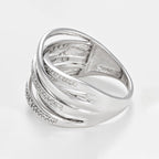 Anillo “Méli-Mélo Scintillant” D0.12/40 – Oro blanco