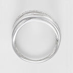 Anillo “Méli-Mélo Scintillant” D0.12/40 – Oro blanco