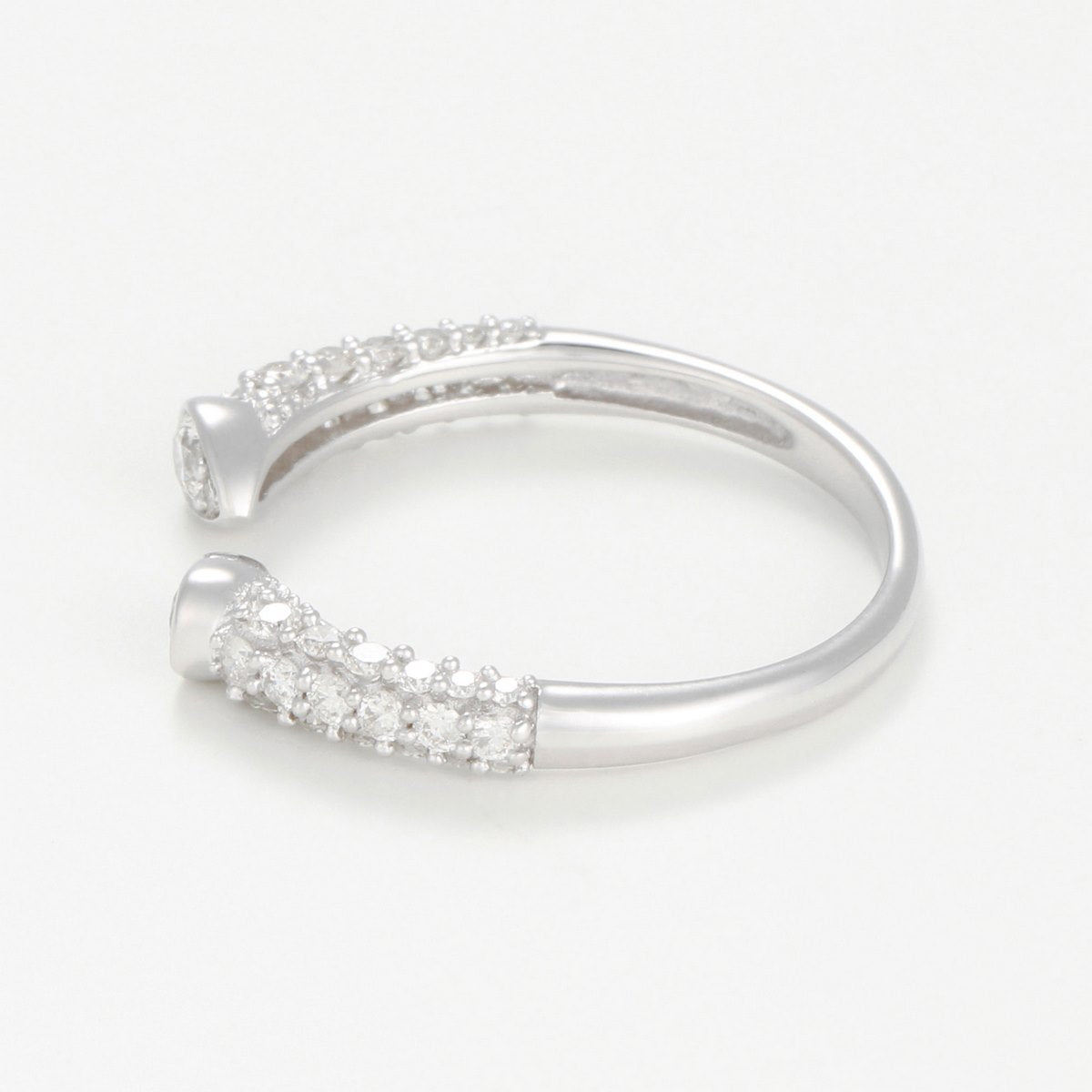 Anillo "Paloma" D0.60/46 - Oro blanco 375/1000