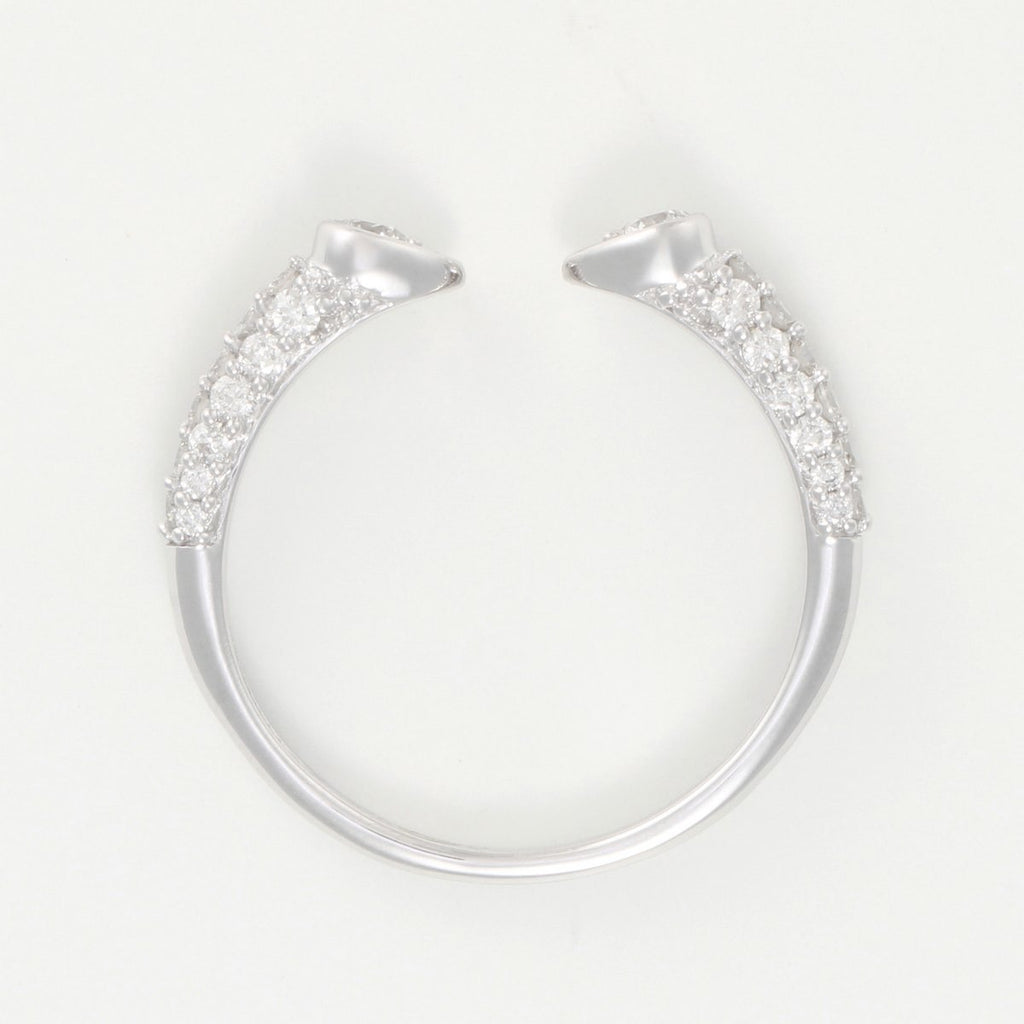 Anillo "Paloma" D0.60/46 - Oro blanco 375/1000