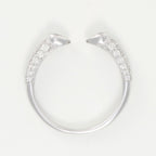 Anillo "Paloma" D0.60/46 - Oro blanco 375/1000