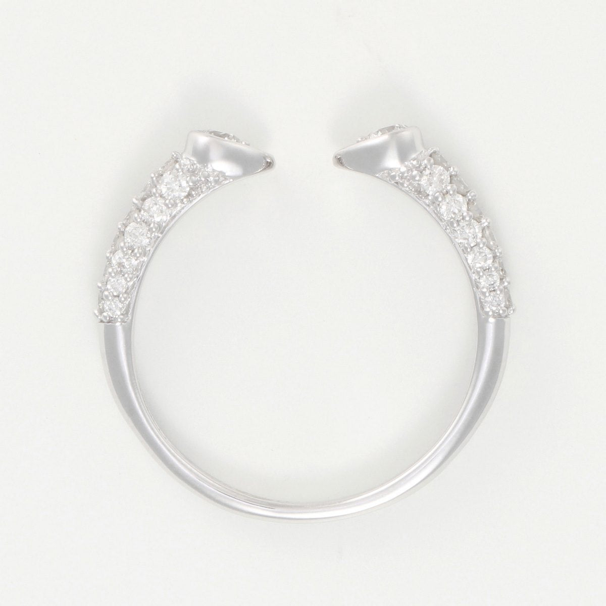 Anillo "Paloma" D0.60/46 - Oro blanco 375/1000