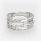 Anillo “Entrelacs Eternel” Diamantes D0.18Ct/36 – Oro blanco