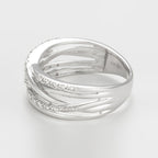 Anillo “Entrelacs Eternel” Diamantes D0.18Ct/36 – Oro blanco
