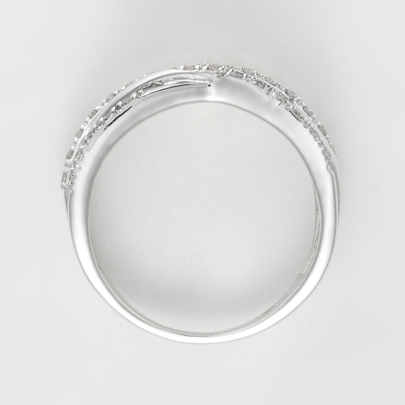 Anillo “Entrelacs Eternel” Diamantes D0.18Ct/36 – Oro blanco