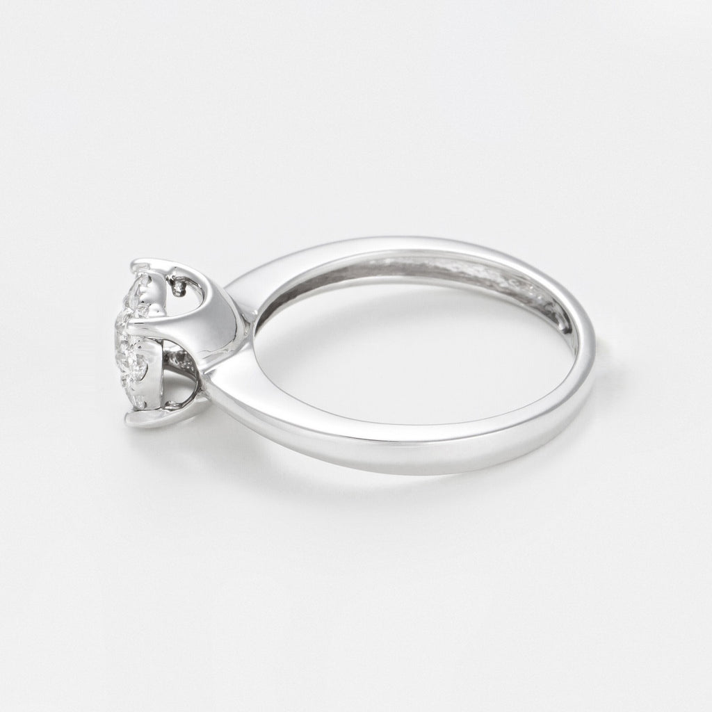 Bague "Brillant Luciana 0,50" Diamants 0,23Ct/1 & 0,27/9