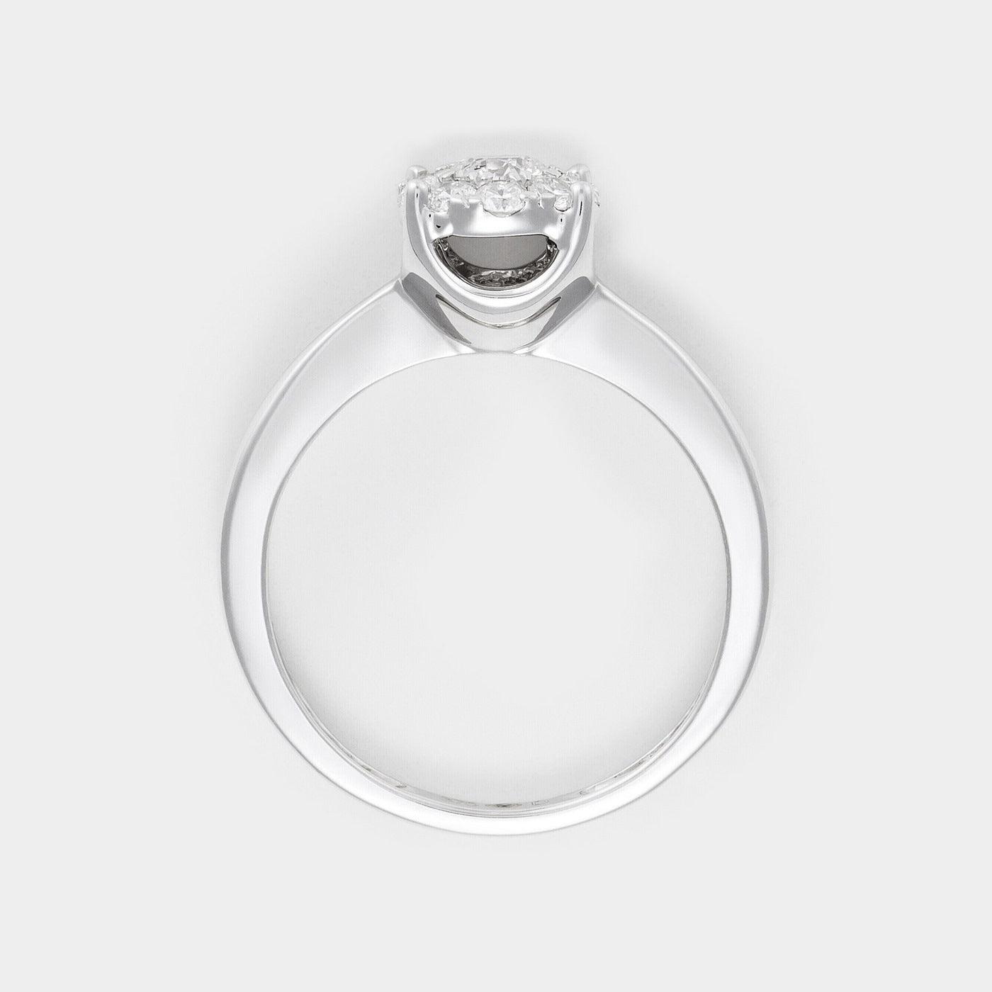 Bague "Brillant Luciana 0,50" Diamants 0,23Ct/1 & 0,27/9