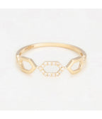 "Sia" Ring - D0.04/14 - Yellow Gold