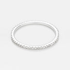 Bague "Belle Alliance Tour Complet" Diamants 0,16Ct/54 - Or Blanc 375/1000